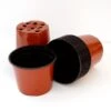 Bruine Ronde Kweekpotten - 11 Cm - Set Van 12 Stuks -Tuinwinkel bruine potjes 11 cm 1484055972 1 600