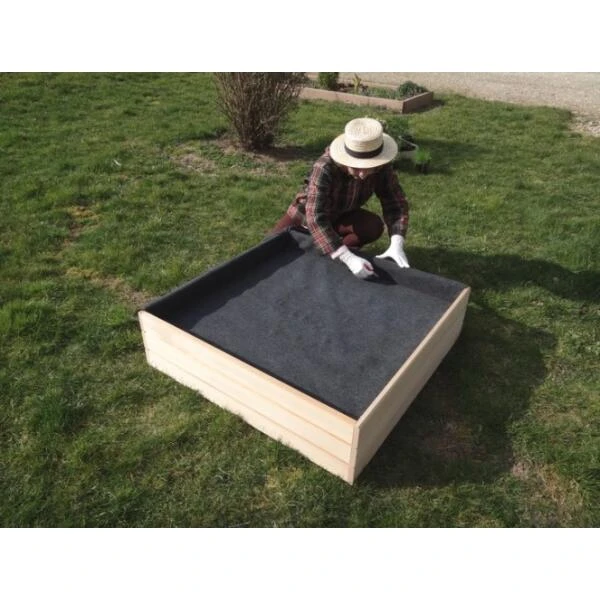 Gronddoek In Vilt Voor Vierkante Moestuin 120 × 120 Cm 5 Gronddoek In Vilt Voor Vierkante Moestuin 120 × 120 Cm - Afbeelding 3