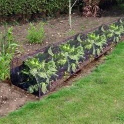 Kweektunnel Met Zwart Gaasnet - 45 × 45 × 300 Cm -Tuinwinkel kweektunnel met zwart gaasnet 1523605609 1 600