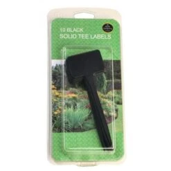 Plantenbordjes Zwart Kunststof - 14 Cm - Set Van 10 Stuks