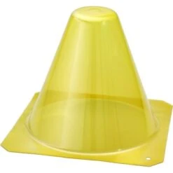 Kunstof PET Plantenhoed - Geel - Set Van 12 Stuks