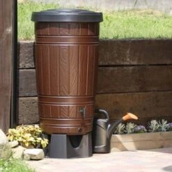 Regenton Woody Met Houtlook- 265 Liter 7 Regenton Woody Met Houtlook- 265 Liter -Tuinwinkel regenton woody 265 liter 1484068033 3 600
