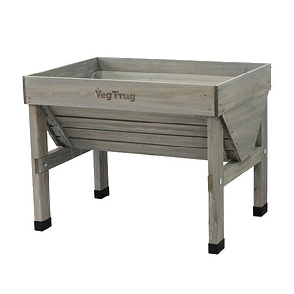 Vegtrug Verhoogde Kweektafel Grijs - 100 × 80 × 80 Cm 4 Vegtrug Verhoogde Kweektafel Grijs - 100 × 80 × 80 Cm - Afbeelding 2