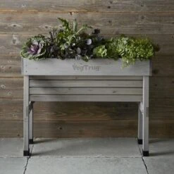 Vegtrug Verhoogde Kweektafel Grijs - 100 × 80 × 80 Cm 7 Vegtrug Verhoogde Kweektafel Grijs - 100 × 80 × 80 Cm -Tuinwinkel vegtrug grijs 1 m 1517220431 1 600