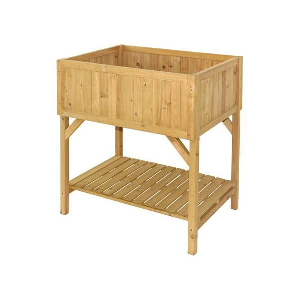 Verhoogde Kweektafel Vegtrug - Naturel 4 Verhoogde Kweektafel Vegtrug - Naturel - Afbeelding 2