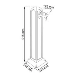 Waterzuil Met Kraan En Aansluiting - Zwart 13 Waterzuil Met Kraan En Aansluiting - Zwart -Tuinwinkel waterzuil zwart 1549709948 4 600